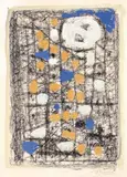 Sans titre by Roger Bissière, 1953, Gouache sur fond lithographique, sold Jan 2012