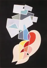 Composition by Henri Nouveau, 1956, Gouache, sold Jan 2012