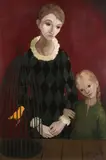 Mère et sa fille by Guy Seradour, Pastel, sold Dec 2019