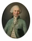 Portrait de François de Thubeuf baron de Vert de Blanzat portant l'ordre de l'aigle rouge de Prusse by Jean-Louis Voille, Toile ovale, sold Jun 2019