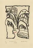Narquoisie by Pierre Alechinsky, 1979, Eau-forte, aquatinte couleur, sold May 2019