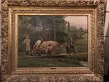 Le retour du foin by César Pattein, Toile, sold Jan 2019