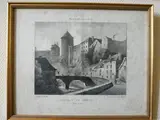 Chateau de Semur (Cote d'Or) by Jean-Baptiste Brizard, Lithographie, sold Oct 2018
