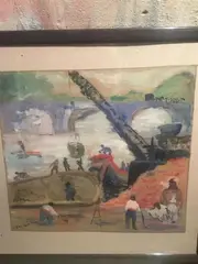 Vue de Paris by Karl Walton Liner, Gouache signée en bas à gauche, sold Jun 2018