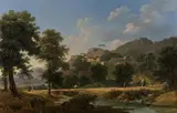 Paysage d'Italie by Jean-Victor Bertin, Toile Petits manques, sold Mar 2018