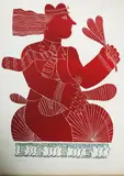 Celui qui vient by Alekos Fassianos, Lithographie en couleurs Épreuve signée en bas à gauche et numérotée au crayon, sold Apr 2023