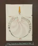 Derviche tourneur, Couverture d'un carnet de bal by Henry Valensi, 1920, Aquarelle, montée sur carton, sold Apr 2023