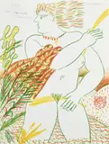 Nu dans un paysage by Alekos Fassianos, Lithographie, sold Apr 2023