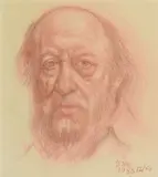 Autoportrait by Jacob Markiel, 1988, Pastel et mine de plomb, sold Apr 2023