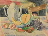 Les Fruits de la fin de l'été by Jacob Markiel, Aquarelle, sold Apr 2023