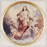 La sainte Vierge by Camille Roqueplan, Aquarelle, sold Mar 2023