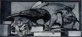 La vallée de la Plénitude, extrait d’une suite de sept gravures « La Quête des Oiseaux by Sylvie Abélanet, Eau-forte et aquatinte sur papier BFK Rives blanc, sold Mar 2021