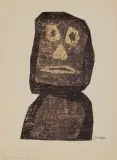 Le Guerrier by Jean Dubuffet, 1958, Lithographie en couleurs, sold Mar 2021