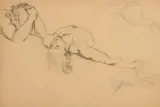 Etude pour prix de Rome 1866, Thétis apporte à Achille les armes forgées par Vulcain by Henri Regnault, Crayon sur papier, non signé, sold Mar 2021