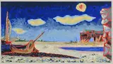 Barques à Procida by Jean Lurçat, 1954, Gouache, sold Mar 2021