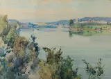 Le fleuve by Louis Agricol Montagné, Aquarelle, sold Mar 2021