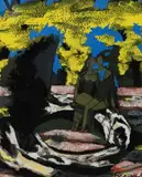 Le couple by Matei Rosianu, Gouache sur papier, sold Nov 2020