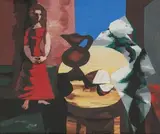 Sans titre by Matei Rosianu, 1949, Gouache sur papier, sold Nov 2020