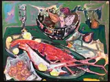 La langouste, 1954-56 by Yvette Alde, Gouache sur papier, sold Nov 2020