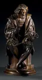 Le Tasse by Albert-Ernest Carrier-Belleuse, Bronze à patine médaille, sold Apr 2014