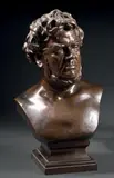 Louis-Maximilien Beauvois, notaire à Valenciennes by Jean-Baptiste Carpeaux, Bronze à patine brune, sold Apr 2014