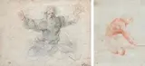 Dieu le père by Guiseppe Cesari Dit Cavalier D'arpin, Sanguine et crayon noir, sold Dec 2013