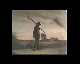 Le retour du paysan by Eugène-Léon Labitte, Pastel sur papier, sold Dec 2013