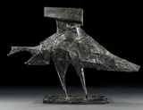 Stranger IV by Lyn Russell Chadwick, 1959, Bronze à patine brune nuancée verte, sold Dec 2013