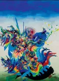Composition by Raymond Moretti, Gouache sur carton, sold Dec 2013
