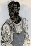 Portrait d'homme by Lydie Arickx, Pastel sur papier, sold Dec 2013