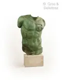 Buste de Persée by Igor Mitoraj, Épreuve en bronze à patine verte à l’antique, sold Apr 2021