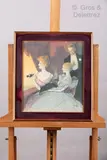 Deux femmes et un homme dans une loge by Théophile Steinlen, Plume, encre et crayons gras sur papier, sold Mar 2021