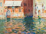 Canal à Venise by Casimir Reymond, Aquarelle signée en bas à droite, sold Mar 2021
