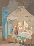 L’amant by Lucien-Victor Guirand de Scévola, Gouache sur papier, sold Jan 2021