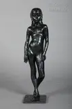 Fillette by Edmond Moirignot, Epreuve en bronze, sold Jan 2021