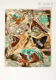 Composition abstraite by André Masson, Lithographie en couleurs signée et numérotée, sold Jan 2021