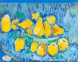 Nature morte aux poires by Fikret Mualla Saygı, Gouache sur papier, sold Dec 2020