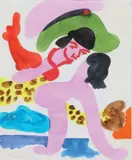Couple by Charles Lapicque, 1974, Aquarelle signée et datée en bas à gauche, sold Mar 2015