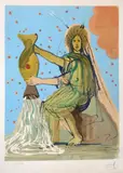 Femme et amphore. Planches de la série des by Salvador Dalí, Lithographie en couleurs sur vélin d'Arches, sold Mar 2015