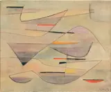 Composition by Gustave Singier, 1956, Encre et gouache signée et datée en bas à droite, sold Mar 2015