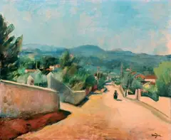 Rue de village by Henryk Hayden, Toile signée en bas à droite, sold Mar 2015