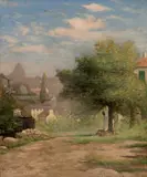 Vue du Val de Grâce by Jules le Coeur, Toile signée en bas à gauche, sold Nov 2014
