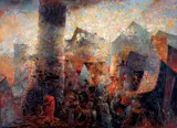 Scène allégorique by Claude Verlinde, Toile signée en bas à droite, sold Nov 2014