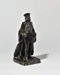 L’Avocat debout by Honoré Daumier, Bronze à patine brune signé des initiales « HD » Porte le cachet du fondeur « CIRE PERDUE, sold Jul 2024