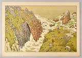 Falaises, 1898 Planche 3 sur 16 de la série Aspects de la nature by Henri Rivière, Lithographie en, sold Jul 2024