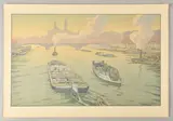 Le Trocadéro, 1900 Planche n°8 sur 8 de la série des Paysages parisiens by Henri Rivière, Lithographie en, sold Jul 2024