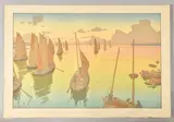 Le coucher de soleil, 1898 Planche n°11 sur 16 de la série Les aspects de la nature by Henri Rivière, Lithographie en, sold Jul 2024