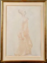 Courtisane by Léonor Fini, 1934, Gouache et aquarelle, sold Jul 2024