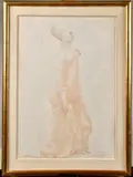 Courtisane by Léonor Fini, 1934, Gouache et aquarelle, sold Jul 2024