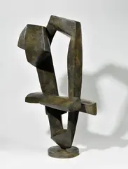 Le couple spatial by Roger Desserprit, 1959, Bronze, sold Jul 2024